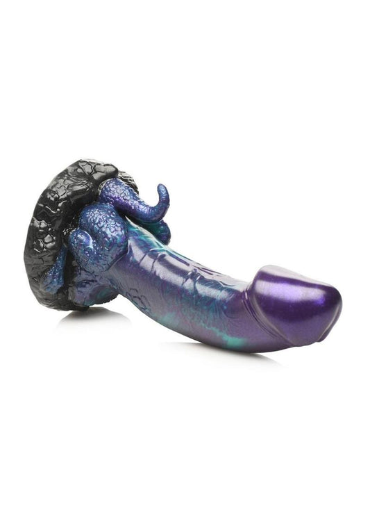 Creature Cocks Dino Dick Dinosaur Silicone Dildo - Large - Purle - Blue