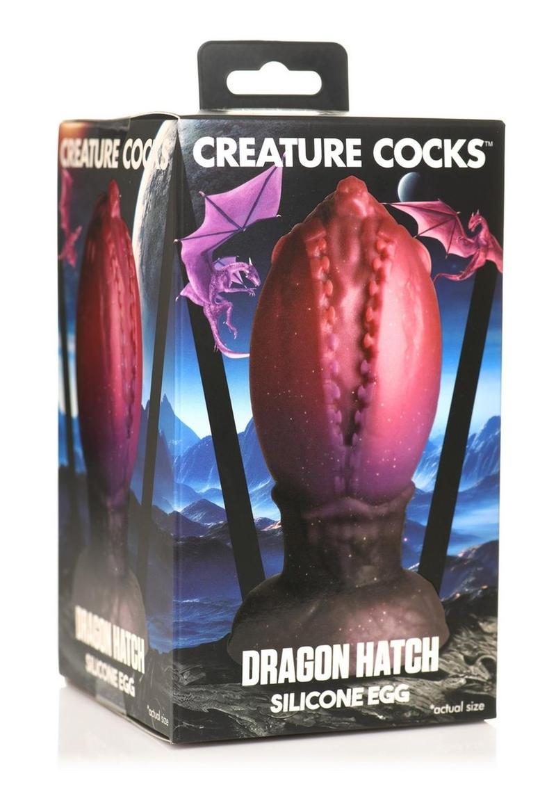 Creature Cocks Dragon Hatch Silicone Egg - Multicolor - Large