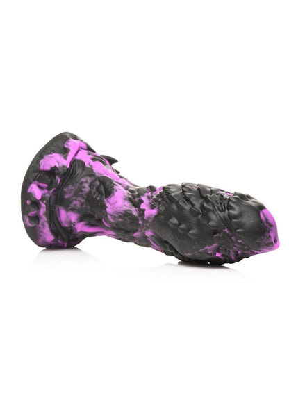 Creature Cocks Grim Silicone Dildo - Black/Purple