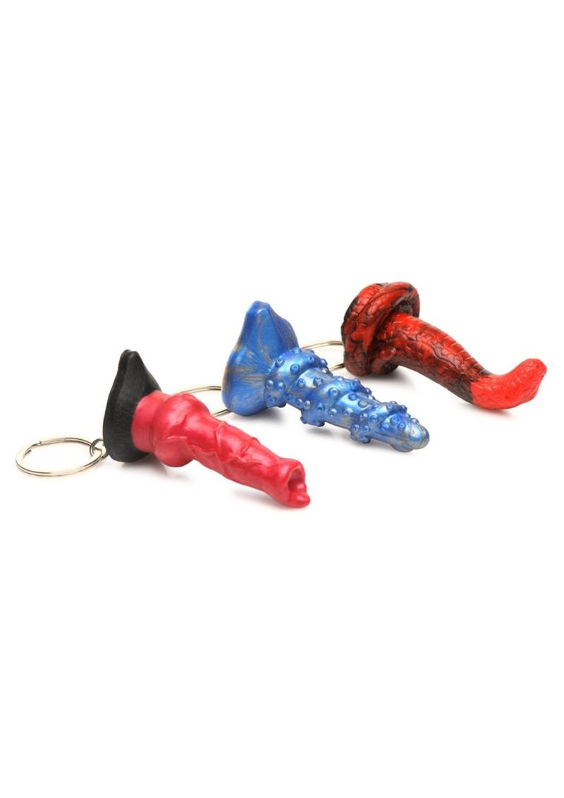 Creature Cocks King Cobra, Hell-Hound and Lord Kraken Keychain Set (3 Piece) - Assorted