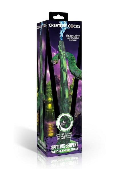 Creature Cocks Spitting Serpent Silicone Enema Snake