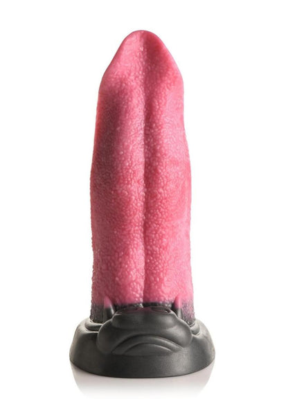 Creature Cocks Wolf's Lick Wolf Maw Silicone Dildo - Black/Red