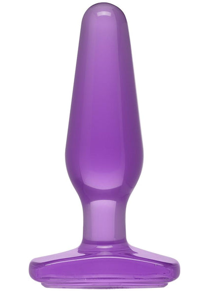 Crystal Jellies Butt Plug - Purple - Medium