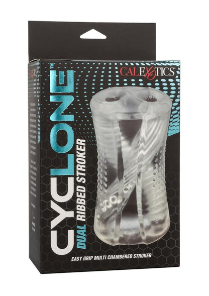 Cyclone Dual Ribbed Stroker - Clear