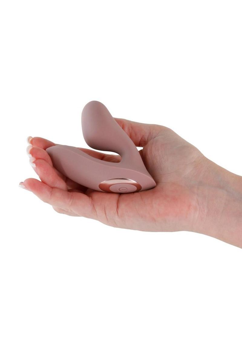 Desire Demure Rechargeable Silicone Wearable Dual Motor Vibrator with Clitoral Stimulator