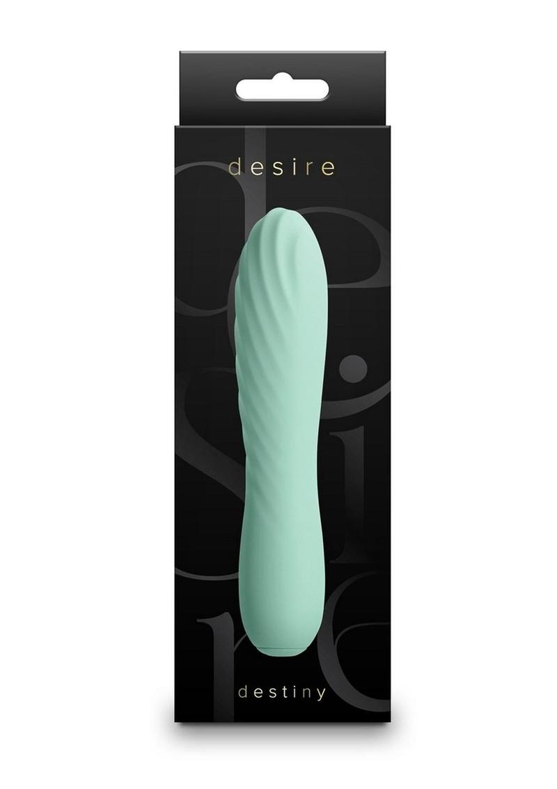 Desire Destiny Rechargeable Silicone Vibrator - Green