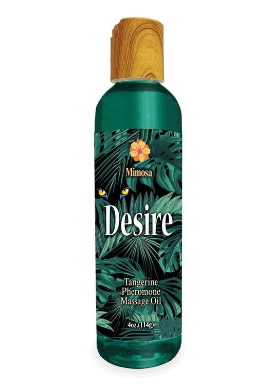 Desire Pheromone Massage Oil 4oz - Tangerine