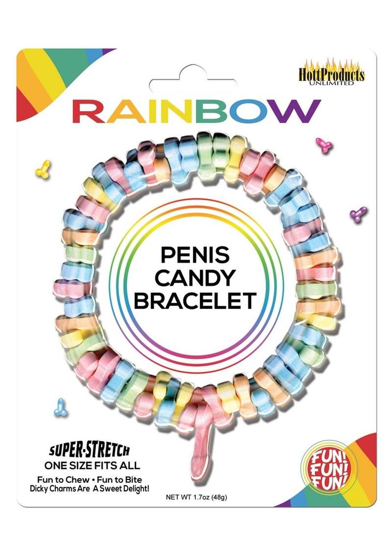 Dicky Charms Multi Flavored Penis Shaped Candy In A Super Stretch Bracelet - Multicolor