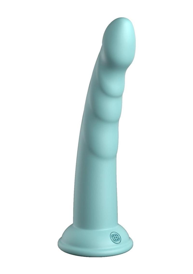 Dillio Platinum Slim Seven Silicone Dildo - Teal - 7in