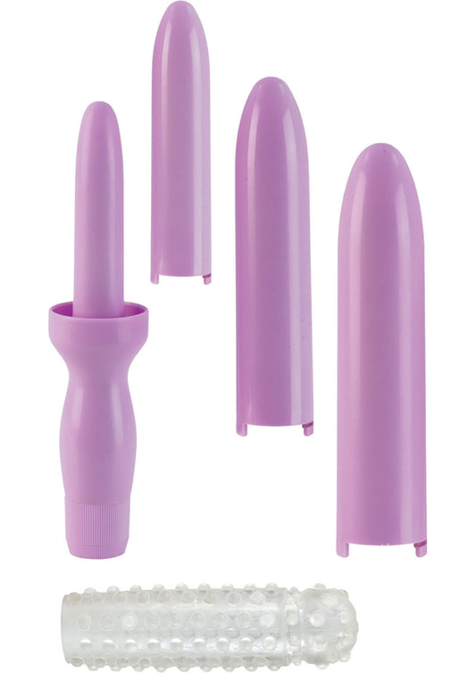 Dr. Laura Berman Dilators Set Of 4 Interlocking Sizes Plus Sleeve - Lavender/Purple