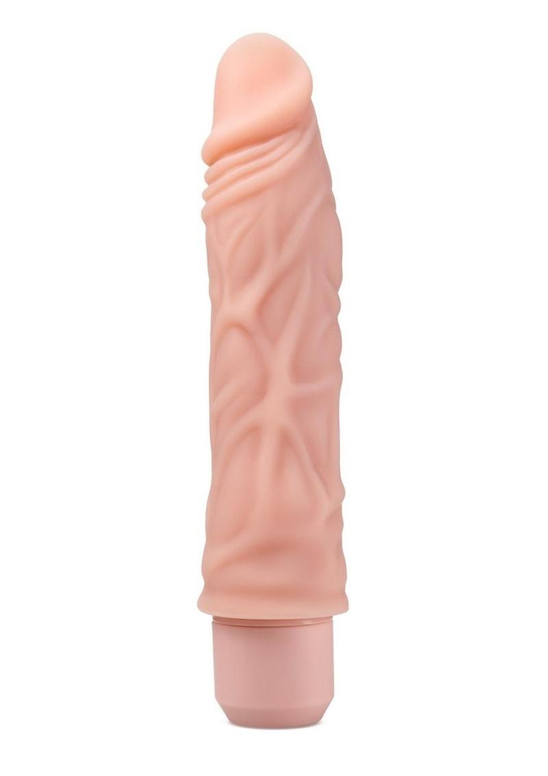 Dr. Skin Silicone Dr. David Vibrating Dildo - Vanilla - 8in