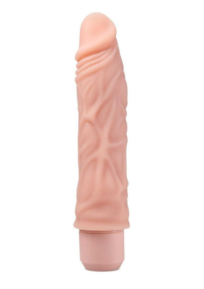 Dr. Skin Silicone Dr. David Vibrating Dildo - Vanilla - 8in