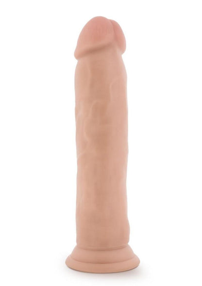 Dr. Skin Plus Thick Posable Dildo with Suction Cup - Vanilla - 9in