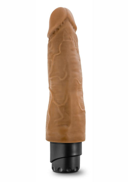 Dr. Skin Cock Vibe 14 Vibrating Dildo - Caramel - 8in