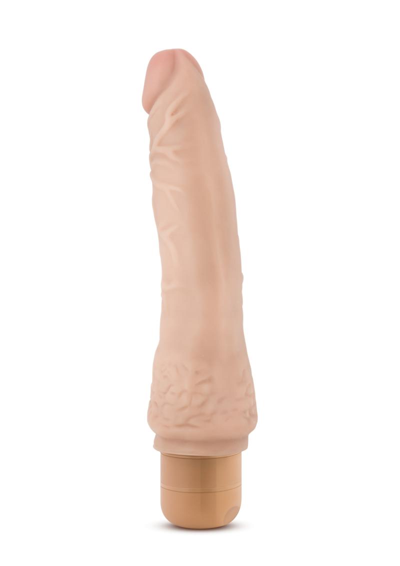 Dr. Skin Cock Vibe 7 Vibrating Dildo - Vanilla - 8.5in