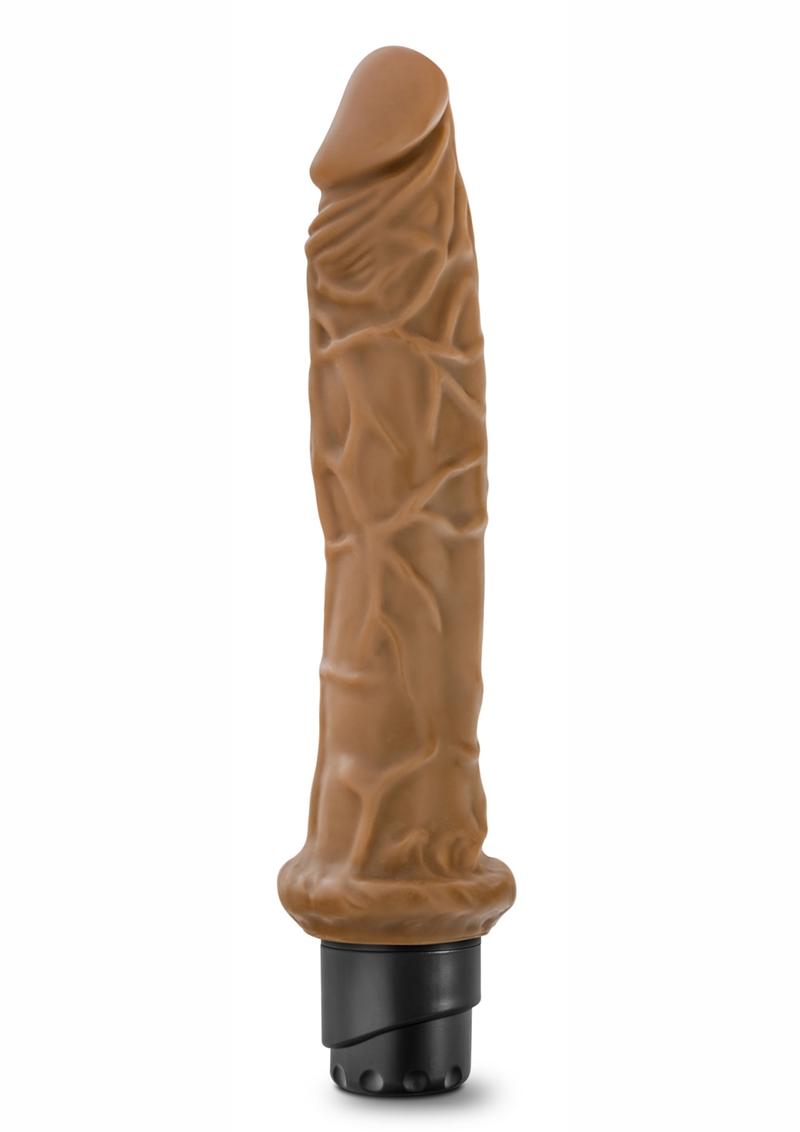 Dr. Skin Cock Vibe 8 Vibrating Dildo - Caramel - 9.75in