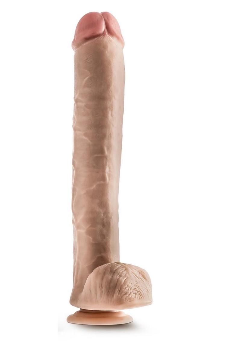 Dr. Skin Dr. Michael Dildo with Balls and Suction Cup - Vanilla - 14in