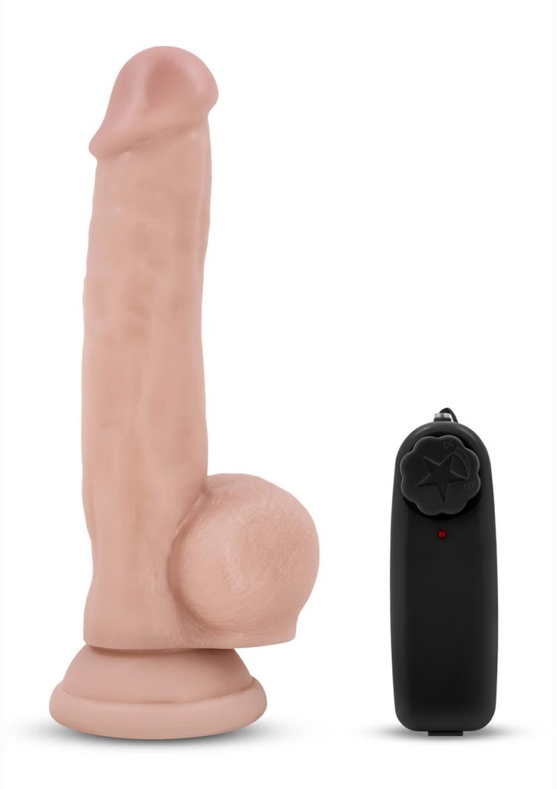 Dr. Skin Dr. Spin Gyrating Dildo with Suction Cup - Flesh/Vanilla - 8.5in