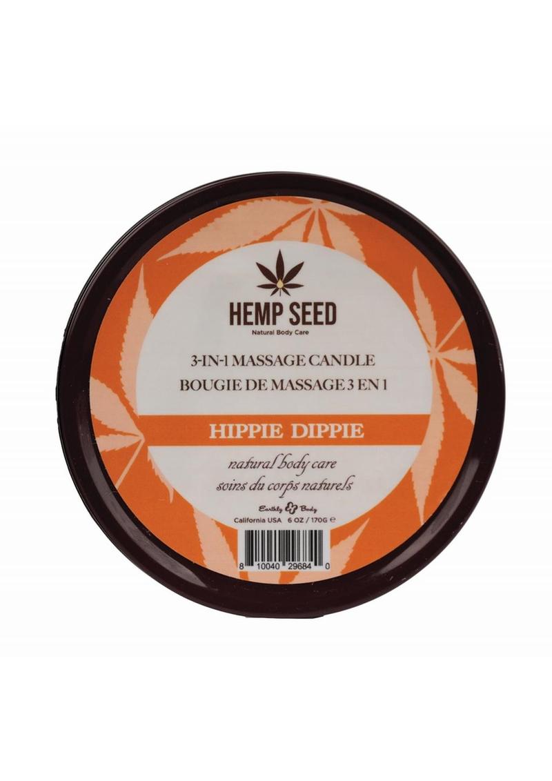 Earthly Body Hemp Seed 3 In 1 Massage Candle - Hippie Dippie