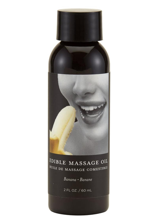 Earthly Body Hemp Seed Edible Massage Oil Banana - 2oz