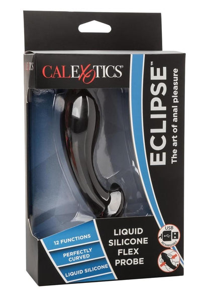 Eclipse Rechargeable Liquid Silicone Flex Probe - Black