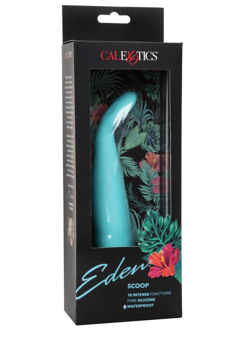 Eden Scoop Silicone Vibrator - Blue