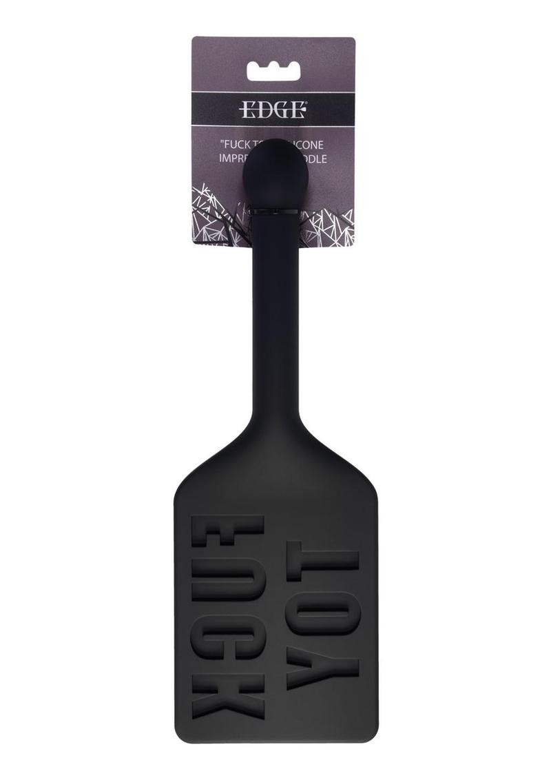 Edge Fuck Toy Silicone Paddle - Black