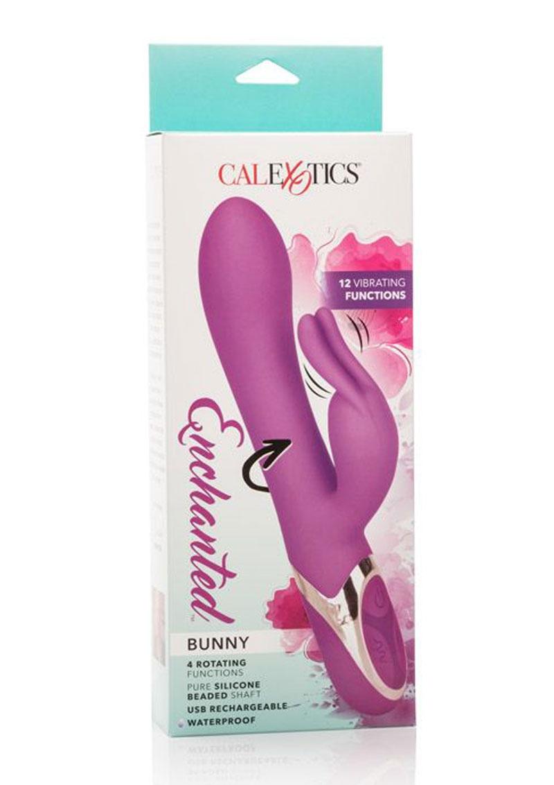 Enchanted Bunny Silicone USB Rechargeable Rabbit Waterproof - Purple