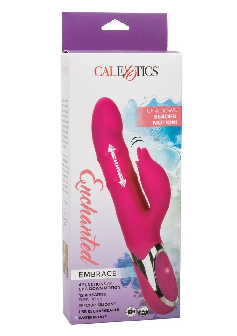 Enchanted Embrace Rechargeable Silicone Rabbit Vibrator - Pink