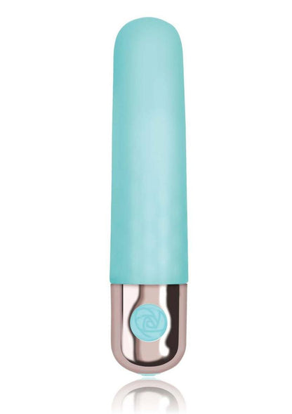 Exciter Travel Vibe Rechargeable Silicone Vibrator - Aqua/Green