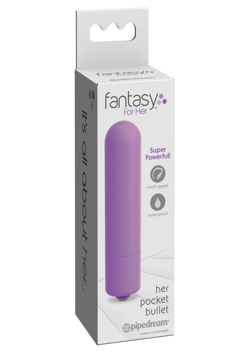 Fantasy For Her Pocket Bullet Vibrator Waterproof Multi Speed - Pink