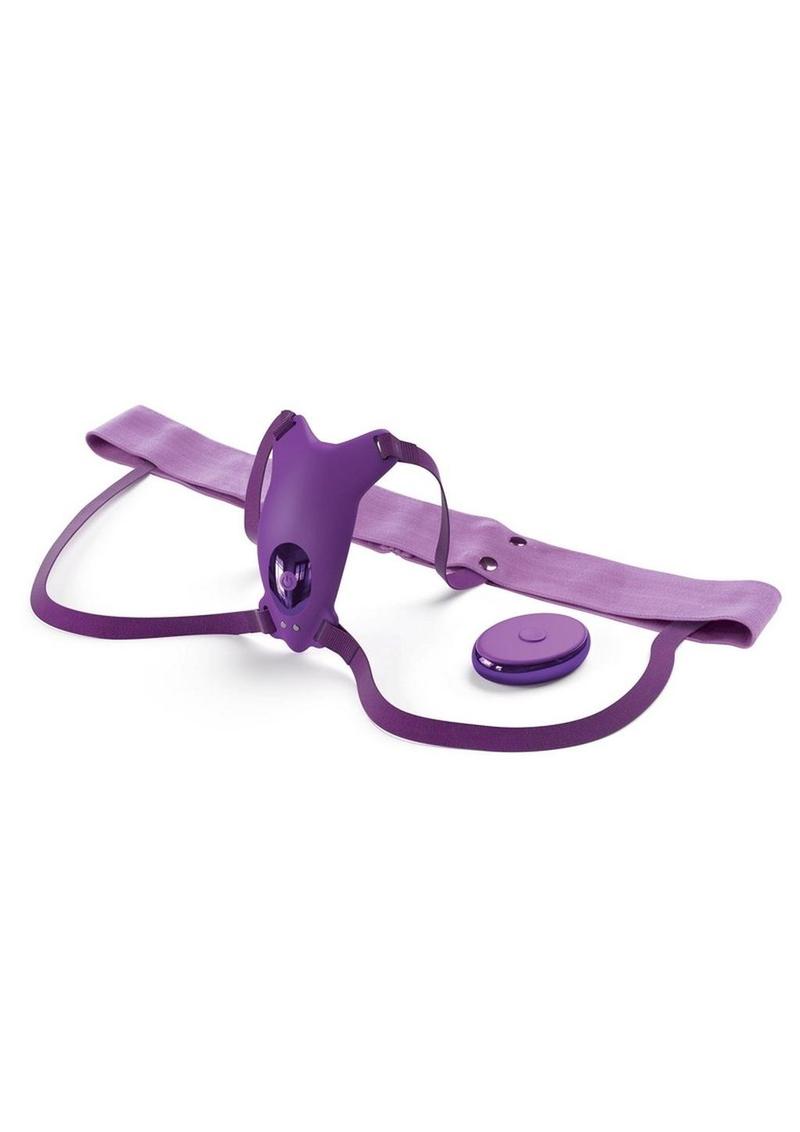 Fantasy For Her Ultimate Butterfly Silicone Strap-On with Remote Control - Purple