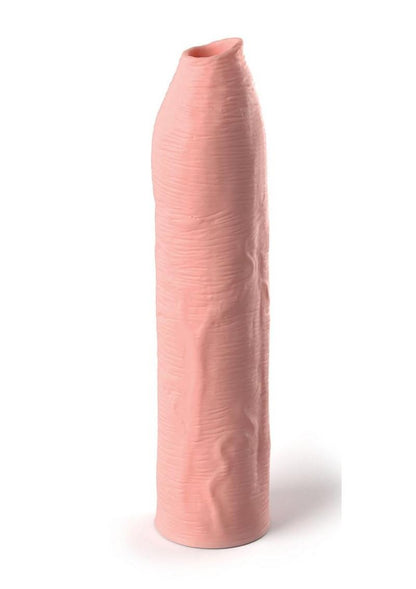 Fantasy X-Tensions Elite Silicone Uncut Extension Sleeve - Vanilla - 7in