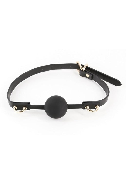 Fetish and Fashion Carol Silicone Ball Gag - Black