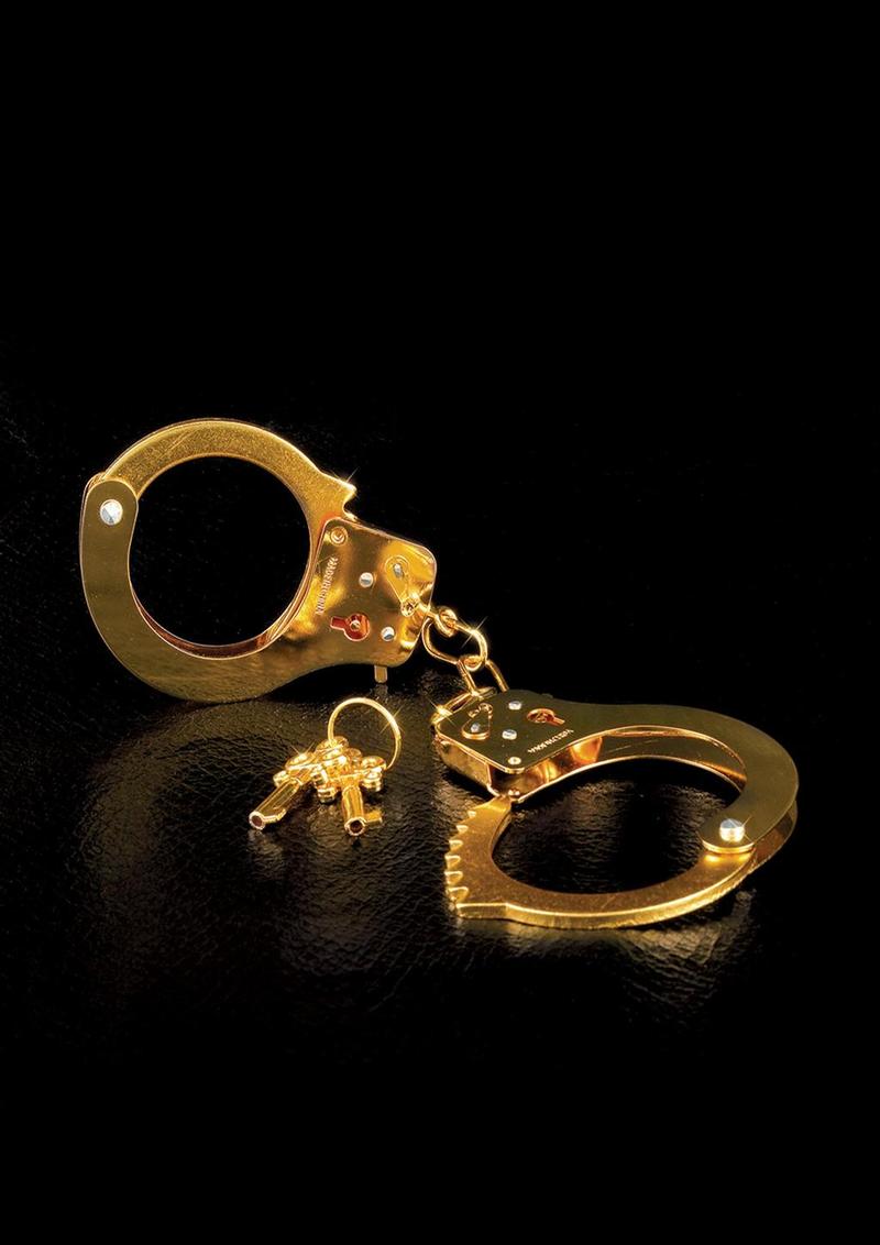 Fetish Fantasy Gold Metal Cuffs - Gold/Metal