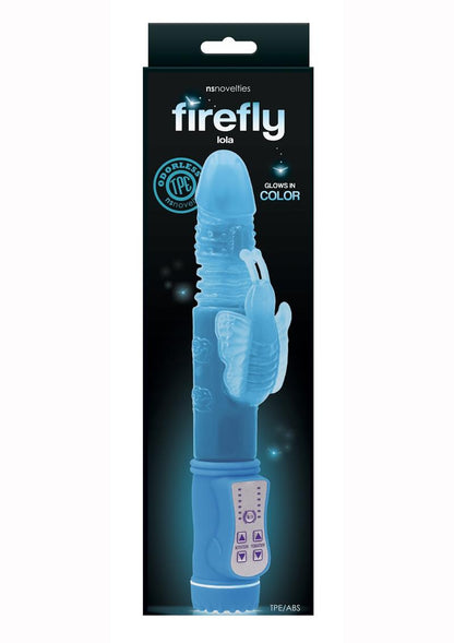 Firefly Lola Glow In The Dark Thrusting and Rotating Rabbit - Blue/Glow In The Dark