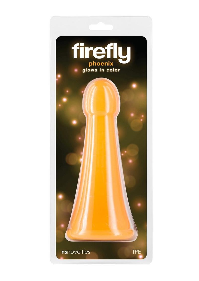 Firefly Phoenix Glow In The Dark Dildo - Glow In The Dark/Orange