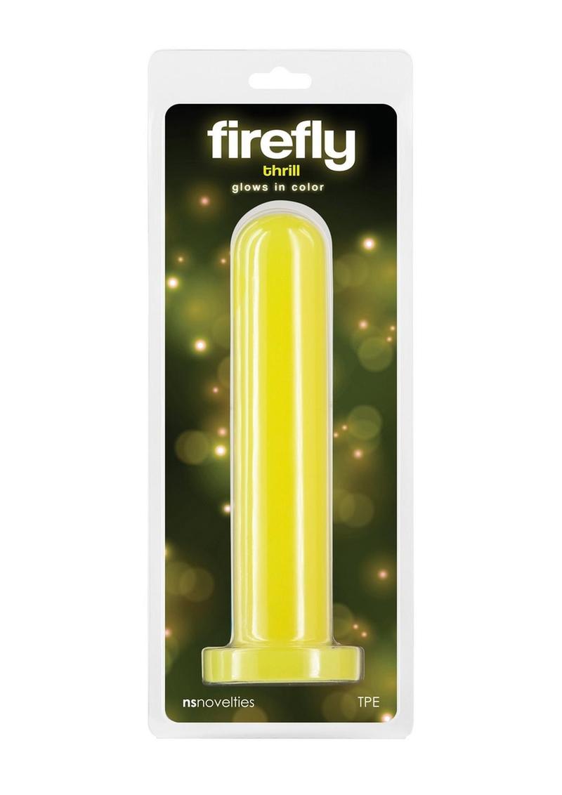 Firefly Thrill Glow In The Dark Dildo - Glow In The Dark/Yellow - Large