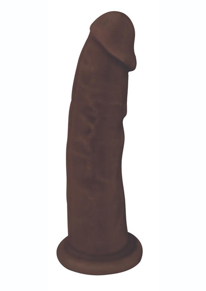 Fleshstixxx Dual Density Silicone Bendable Dong - Chocolate - 7in