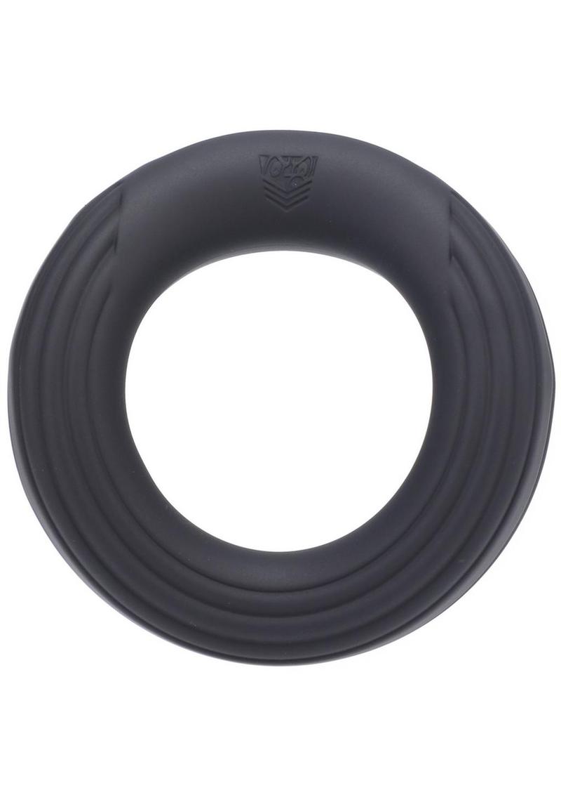 Fort Troff Rev Cock Throbber Rechargeable Silicone Cock Ring - Black