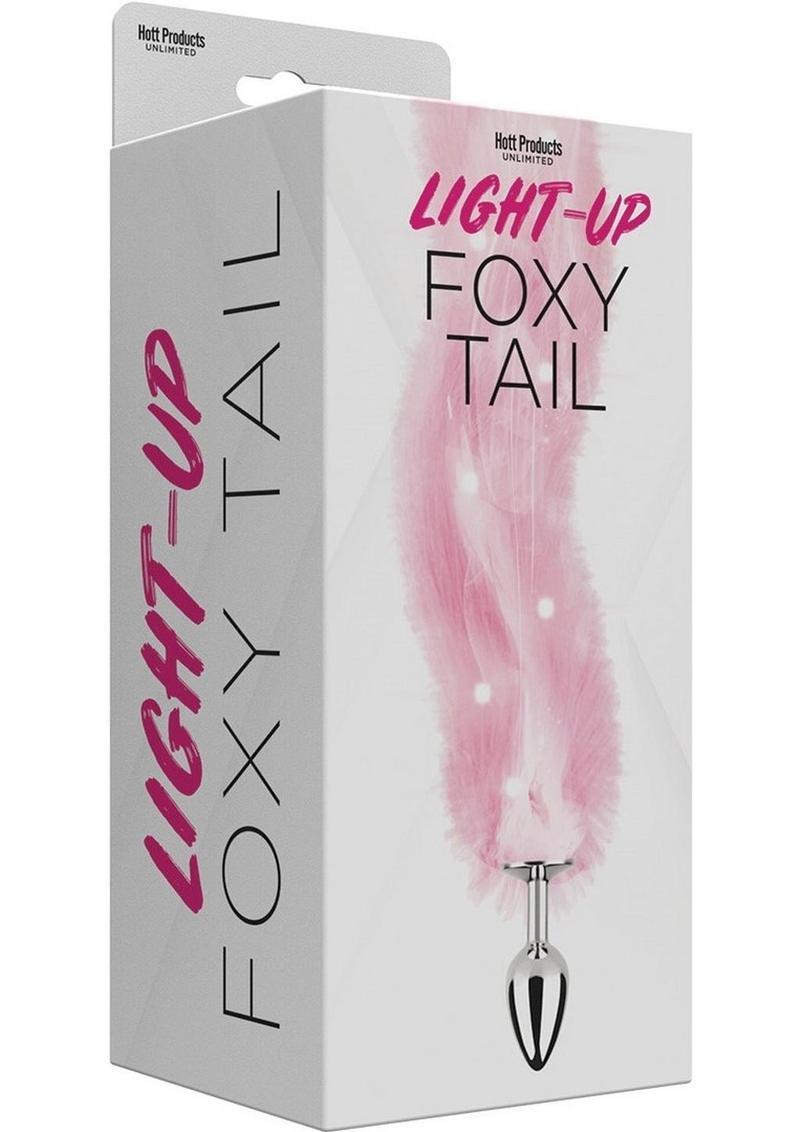 Foxy Tail Silicone Butt Plug - Pink