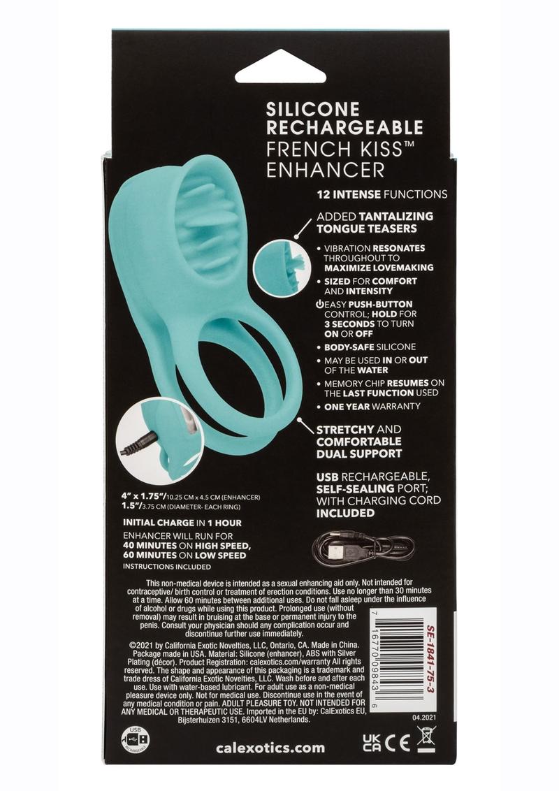 French Kiss Enhancer Silicone Rechargeable Cock Ring