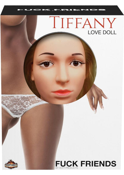 Fuck Friends Tiffany Inflatable Love Doll with Vibrating Vagina Waterproof - Vanilla