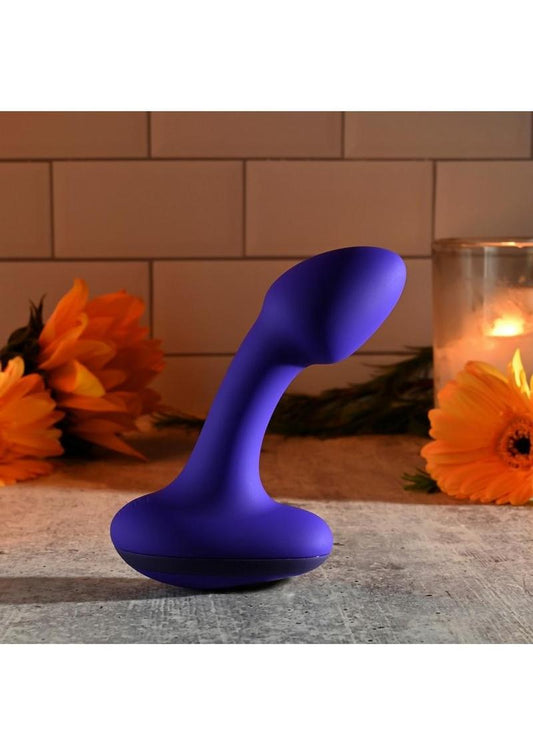 Gender X Anybody's Plug Rechargeable Silicone Vibrating Butt Plug - Blue