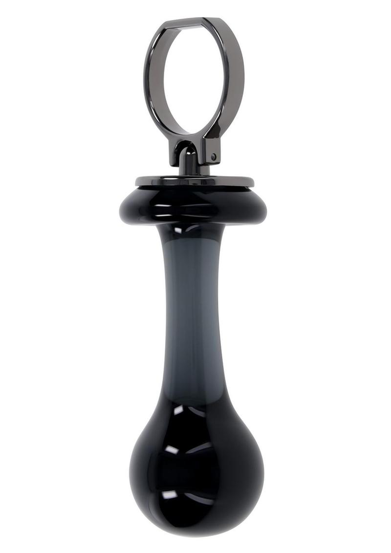 Gender X Blow Pop Glass Anal Plug - Black