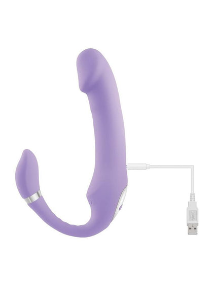 Gender X Orgasmic Orchid Rechargeable Silicone Vibrator with Clitoral Stimulator