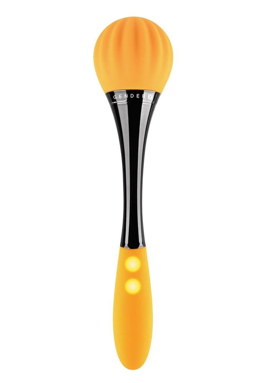 Gender X Sunflower Silicone Rechargeable Dual End Vibrator - Black/Yellow