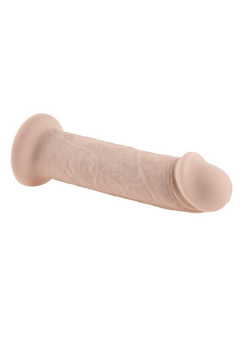 Girthy Vibrating Rechargeable Silicone Dildo