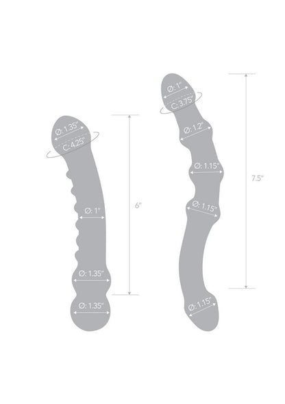 Glas Double Pleasure Glass Dildo