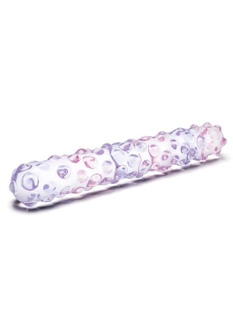 Glas Purple Rose Glass Nubby Dildo